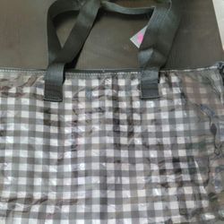 Gingham  Black Accessories   TOTE BAG