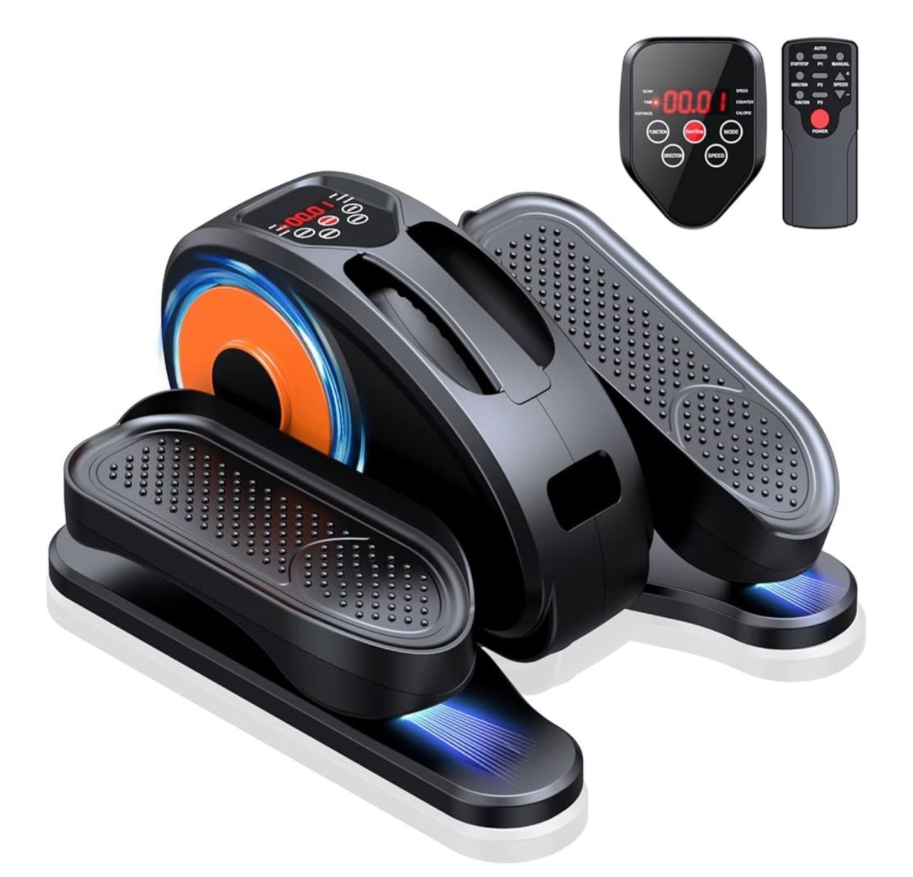 Under Desk Elliptical Machine, Ellipse Leg Exerciser as Seen on Tv for Seniors with Remote Control & 12 Adjustable Speeds