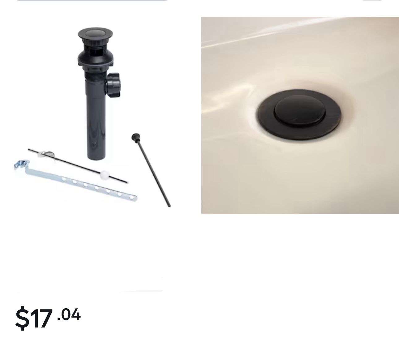 Keeney Oil rubbed bronze Bathroom Decorative sink drain