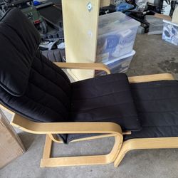 IKEA POANG Rocking Chair w/ Ottoman