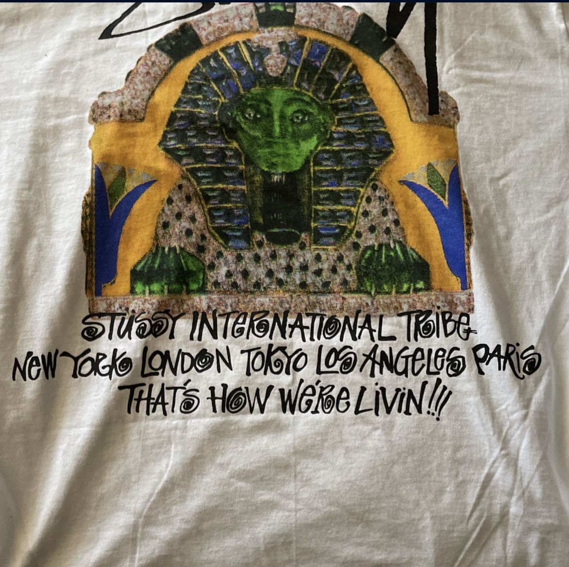 White Stussy Tshirt Size Large