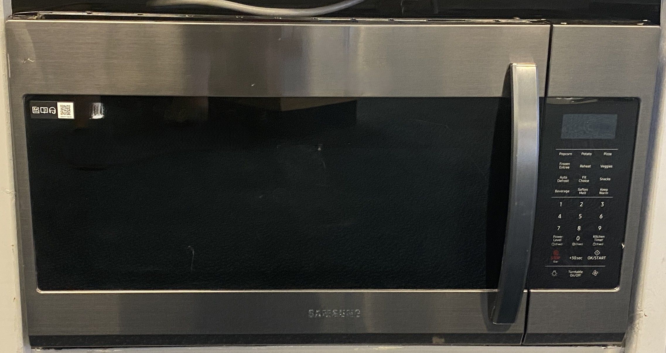 Black Stainless Steel Samsung Over The Range Microwave (8-0069)