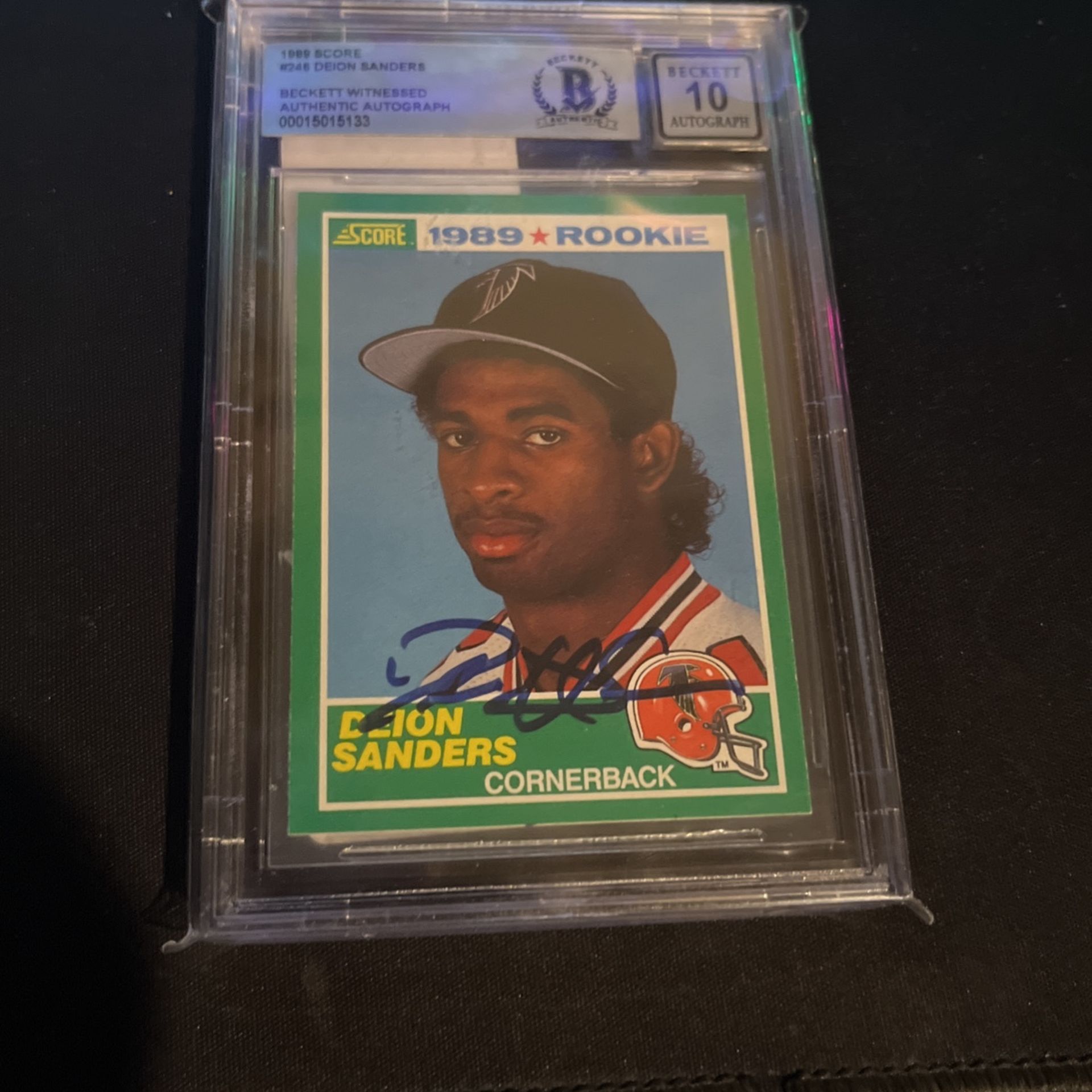 Falcons Deion Sanders (signed)