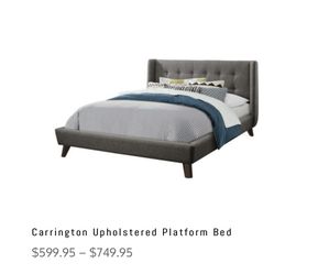 Full Size Platform frame/mattress/bed topper