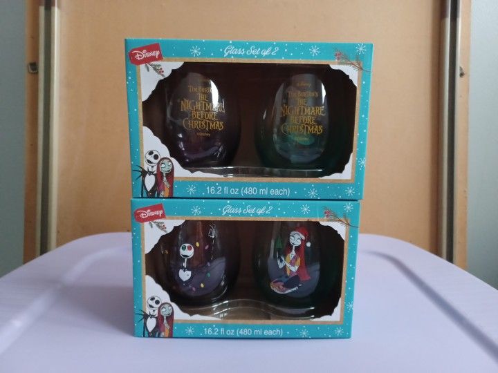 Nightmare Befor Christmas Glass Sets