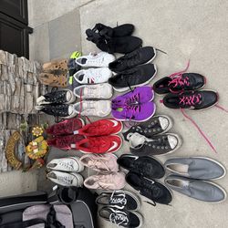 Various tennis shoes