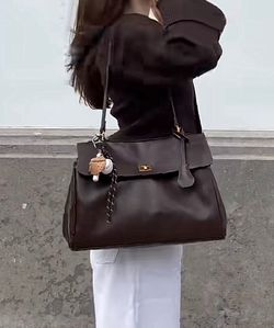 Brown leather bag