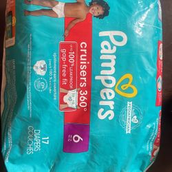 Opened Pampers Size 6-free