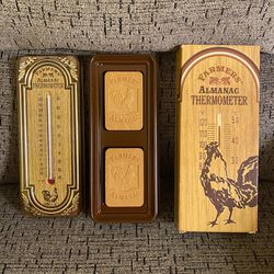 VTG Avon Farmers’ Almanac Thermometer and 2 Gentlemen’s Blend Fragranced Soaps
