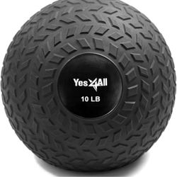 BRAND NEW..Yes4All Slam Balls, 10-lb Medicine Ball Weight, Durable PVC Sand Filled Workout Dynamic