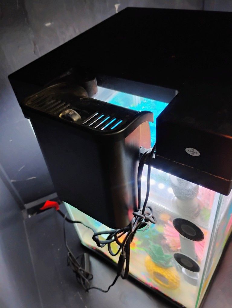 Fish Tank Black Light Glow In Dark Tank