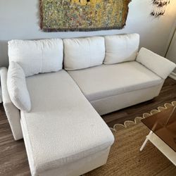 6 Month Old White Couch Like New