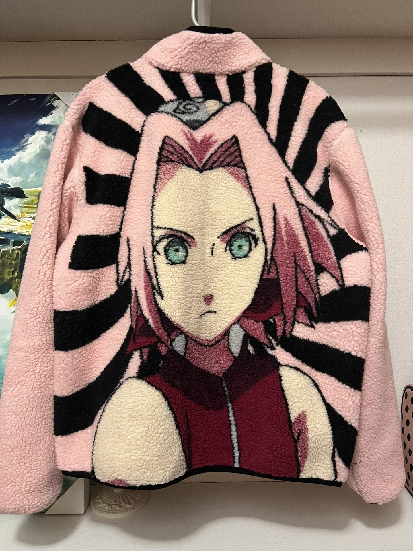 Hypland Sakura Naruto Sherpa Jacket