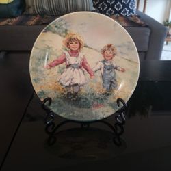 Decor Plate with Antique Certificate