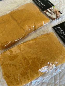 Brand New Cheesecloth Table Runners – Set of 2