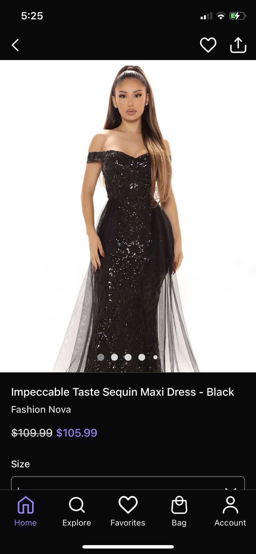 Black Sequin Dress