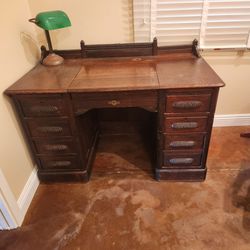 Antique 1900 Railroad Desk