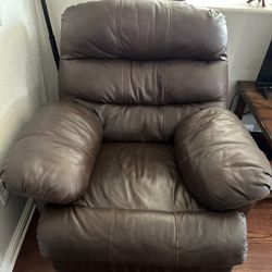 Brown Leather Recliner