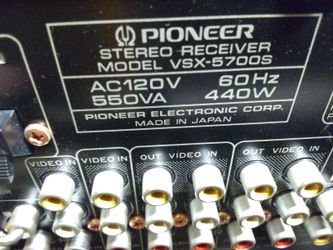 Pioneer VSX-5700S Audio/Video Stereo Receiver Made in Japan
