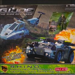 GI Joe Rise Of Cobra R.H.I.N.O with Rampage Target Exclusive