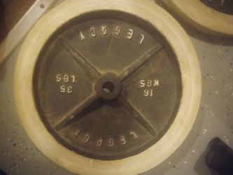 Vintage weight plates