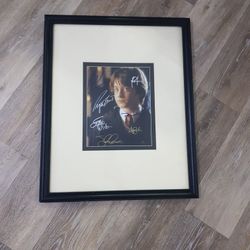 Harry Potter Signed Picture Framed..