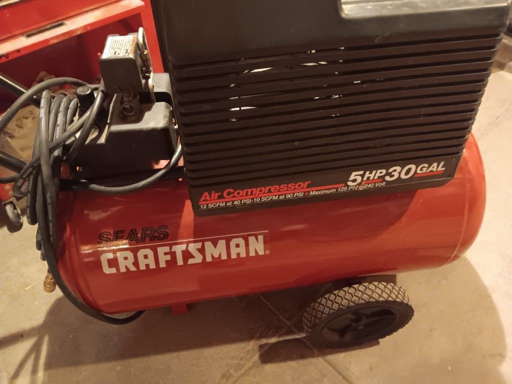 Craftsman Compressor 5Hp 30 Gallons New