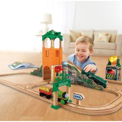 Rare Thomas & Friends Wooden Railway Sam and The Great Bell train set 