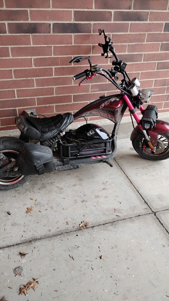 Custom Built Electric Fat Tire M1P Harley Clone Chopper