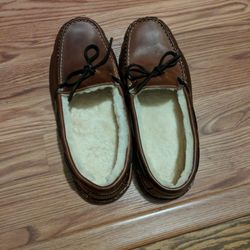 L.L. Bean Full Leather Slippers