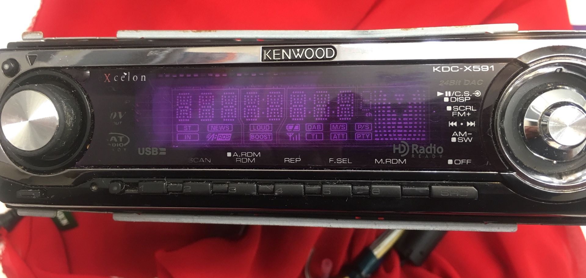 KENWOOD KDC-X591 CD PLAYER CAR STEREO Kenwood In-Dash 1-DIN CD Car Stereo Receiver with Front USB CAR STEREO RADIO DASH READ DISC MP 3. SINSTALLATIO