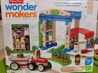 Fisher-Price Wonder Makers Build Around Town Starter Kit - 100% Complete W/ Box & Manual