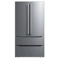 New Midea - 23 CF Stainless Counter-Depth 4-Door French Door - MRQ23B4AST