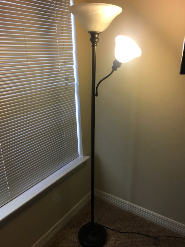 Two bulb floor lamp