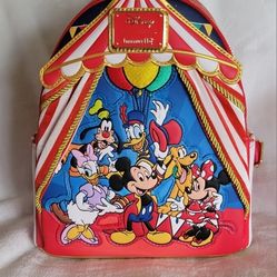 Loungefly Disney Mickey Mouse & Friends Circus Mini Backpack
