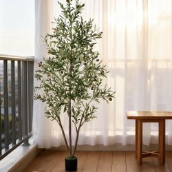 Pretty Artificial Plant Olive 🫒 Tree 7 Ft Tall! Brand New