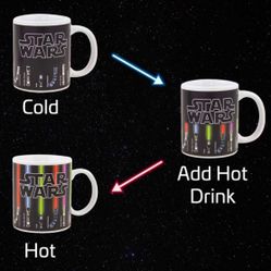 Star Wars Lightsaber Heat Change Mug-Lightsaber appears with Heat- $10ea