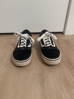 Vans Old Skool Black Canvas Youth Size 5 girls or boys