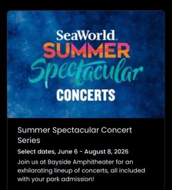 Seaworld Summer Concert Tickets