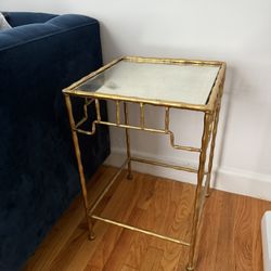 Antique Gold Side Table