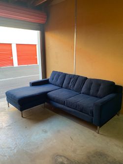 Need Gone ASAP. Modern Blue Sectional Sofa