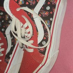 Red Glow In The Dark Vans