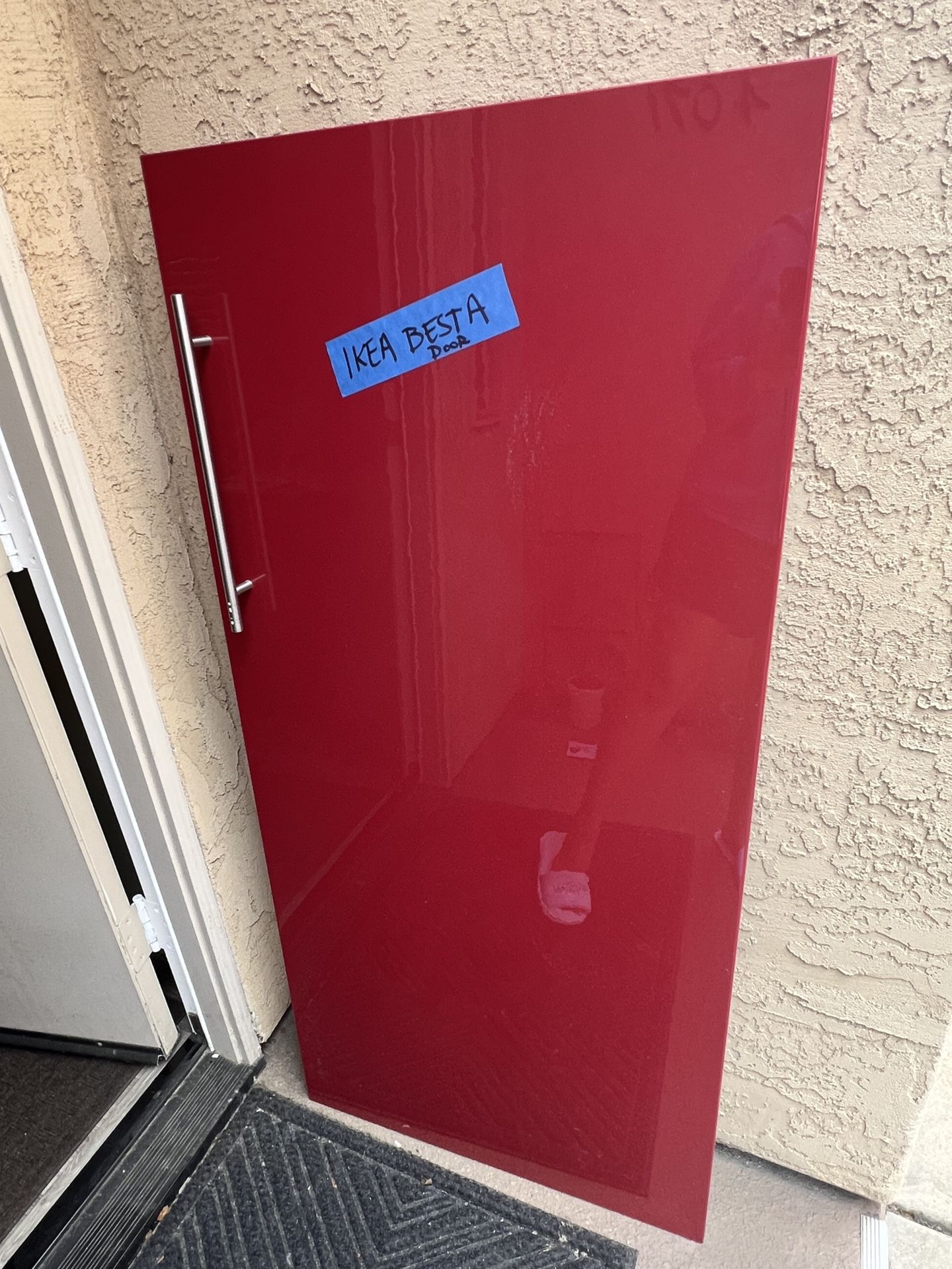 IKEA BESTA Red lacquer Door with Pull