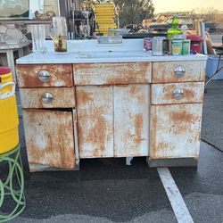Antique Sink And Counter