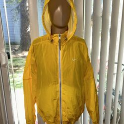 Nike LU Made in Italy Track Jacket 'Opti Yellow' Waterproof Rainwear Men’s Sz S