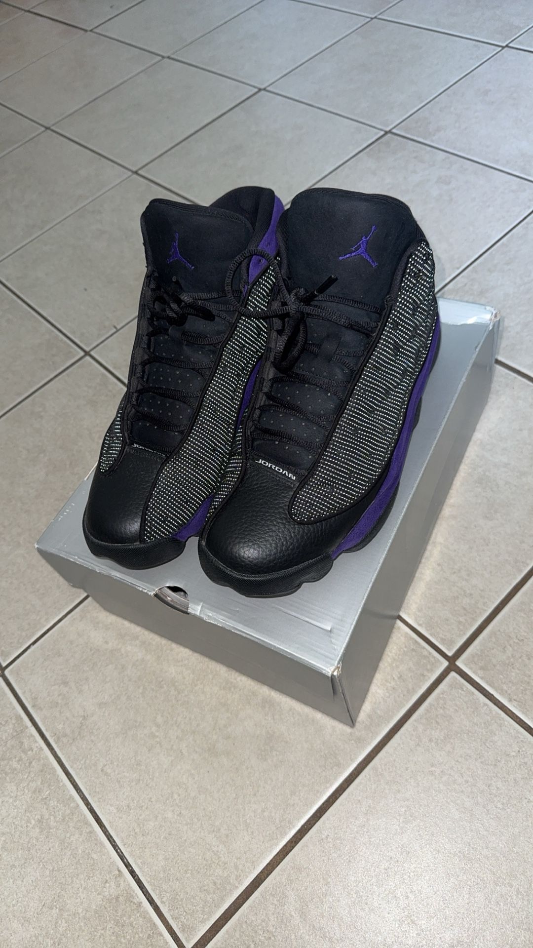 Air Jordan 13 Retro (black/court Purple, White) Size 13 Men’s