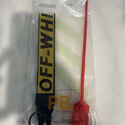 Off-White Clamp Key Chain With Original Packaging
