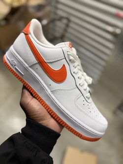 Sz 10.5 Orange And White Forces $100