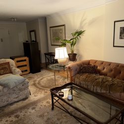 Ethan Allen Leather Couch. $5,000 New. Small Rip. 