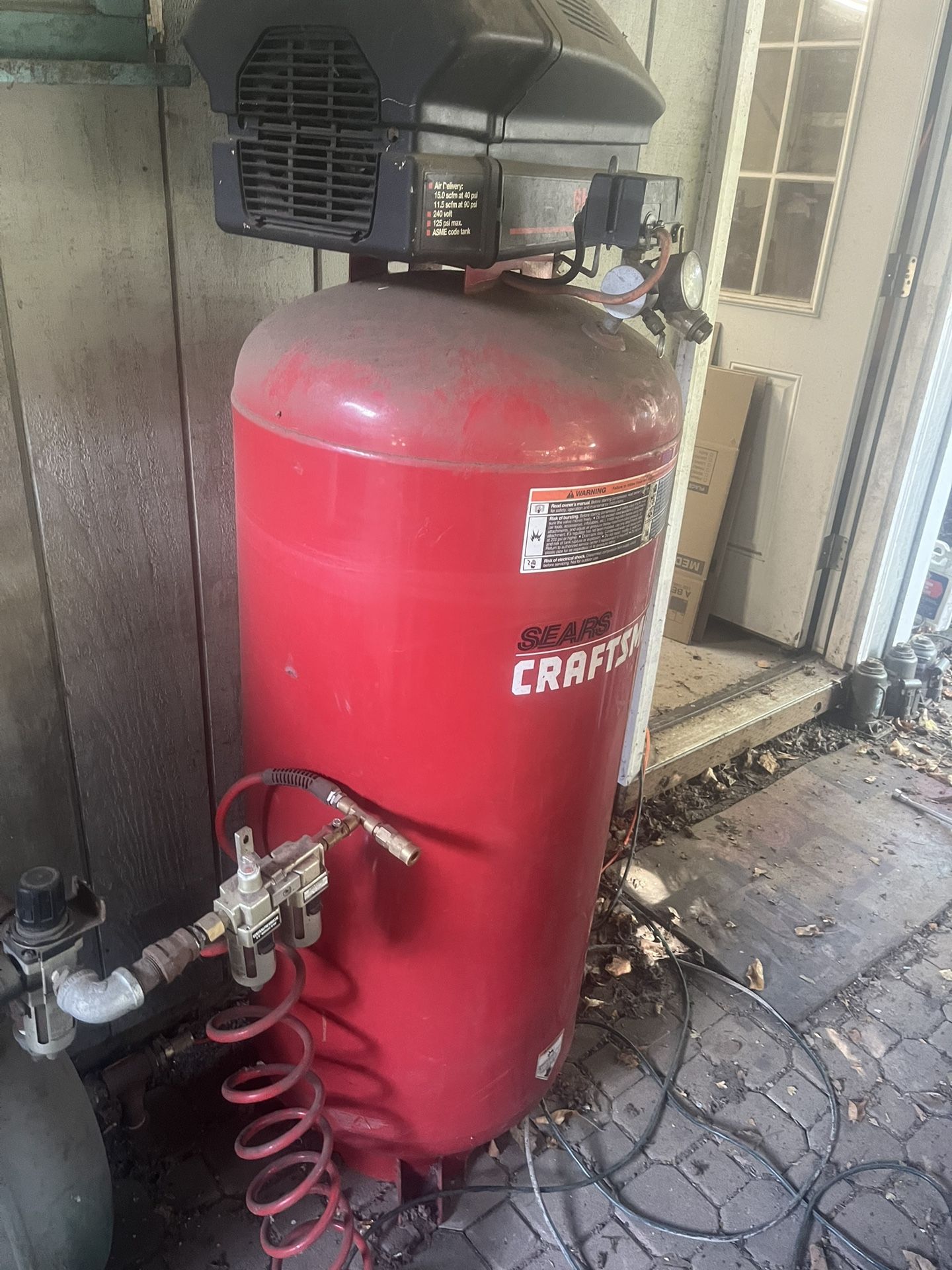 Craftsman 60 gal 6.5 hp Air Compressor 240 Volt 125 Psi